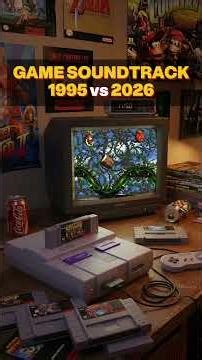 1995 vs 2026 Donkey Kong Country 2. SNES Soundtrack. #Shorts