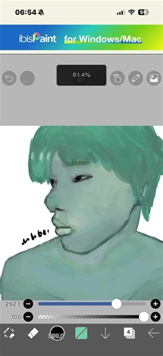 Green Digital Art Creation Process