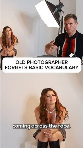 Old Photographer can't remember how to talk mid shoot with Live Model.
