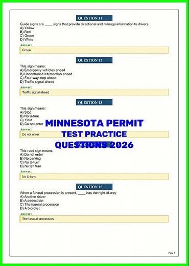MINNESOTA PERMIT TEST PRACTICE QUESTIONS 2026 video