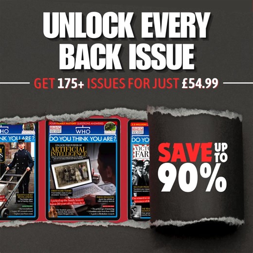 1.8K views |  Get instant access to over 175 back issues of Who Do You Think You Are? Magazine in our digital archive for just £54.99 with our new special offer! To get started, tap the link to install our app on your phone or tablet. Then tap 'REDEEM OFFER' on the pop-up within the app. *Final saving and issues unlocked may vary based on the number of issues already owned. https://www.ourmediaapps.co.uk/ | Who Do You Think You Are? Magazine | Facebook