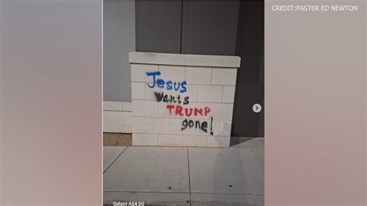 Graffiti tied to 'No Kings' Protests found spray-painted across north-side locations in San Antonio