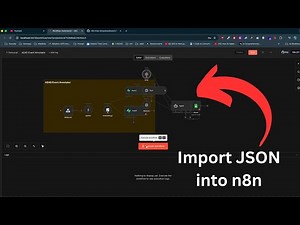 How to Import JSON Workflows into n8n | Import JSON in n8n (Full Guide)