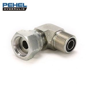 [Hot Item] Carbon Steel 90 Orfs Male/Orfs Female Adapter