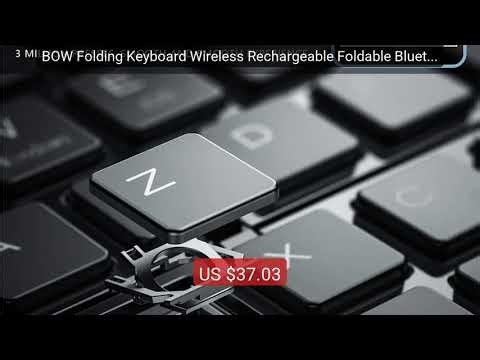 BOW Folding Keyboard Wireless Rechargeable Foldable Bluetooth Keybo... — Top Rated 2026 | Buy Now!
