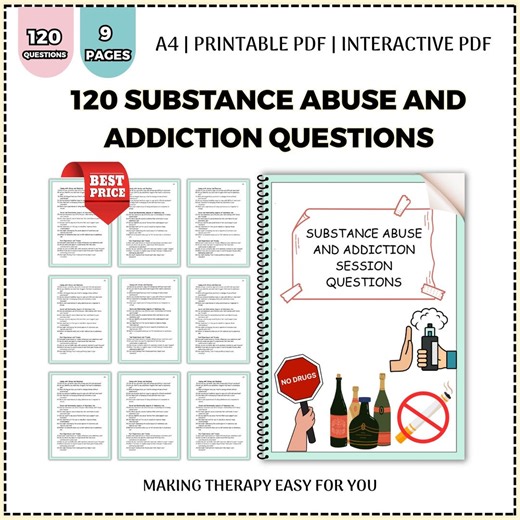 Addiction Therapy Worksheet | Sobriety & Mental Health Resource (PDF) - Etsy