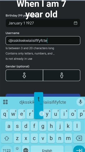 when I am 7 year old creating Roblox account #roblox #robloxedits