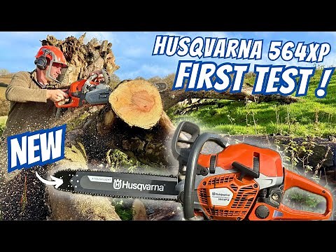 Husqvarna 564 XP Fuel Injection Chainsaw - First TEST!