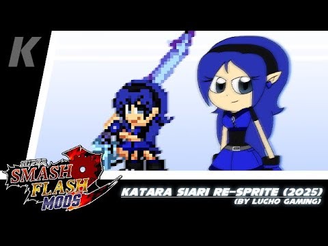 SSF2 Mods Showcase: Katara Siari Re-Sprite (2025) (by ‪@luchogaming1724‬)