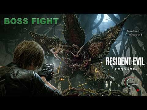 Resident Evil 9 Requiem - Giant Plant Boss Battle & Ending (4K)