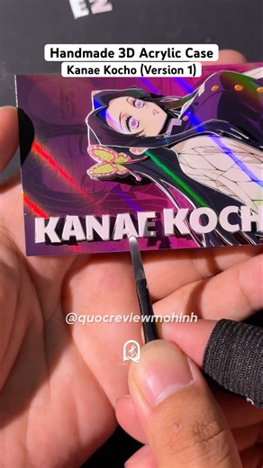 Handmade 3D Acrylic Case - Crafting Kanae Kocho (First Version) #animecraft