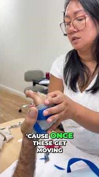 Teaching my Patient How to Move in Their Splint #shorts