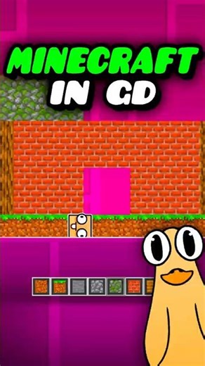 Minecraft IN Geometry Dash? #geometrydash