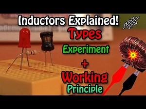Inductor Working Principle Explained In Hindi Urdu | Types | Inductors in Circuit