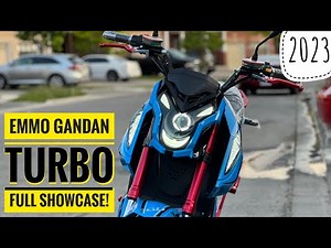 Emmo Gandan Turbo 2023 | Full Showcase | Electric Motorcycle | Bluetooth Exhaust