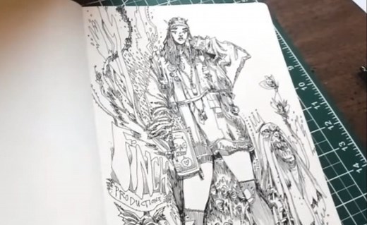 （看油管大佬画画-钢笔画）David Finch-Exploring Creativity and Sketchbook Drawing