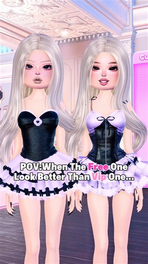 Why the Free one is better than Vip one😭💔 #dti #roblox #dtiroblox