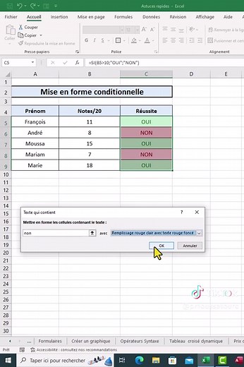 Mise en forme conditionnelle dans Excel : Guide pratique
