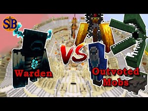 Warden (That Future Mod) vs Outvoted Mobs and Iceologer | Minecraft Mob Battle