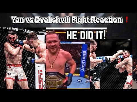 UFC 323 fight reaction| Yan vs Dvalishvili| Yan defeats Dvalishvili by unanimous decision❗️Wowww❗️