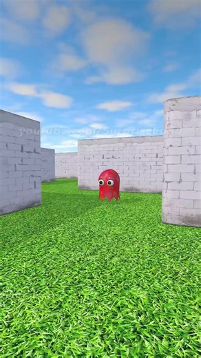 Robot Pacman vs baseball vs robot ghost ⚾🧢💥🥴 #pacman #robotpacman