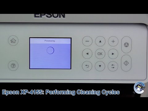 Epson Expression Home XP-4150/XP-4155: How to do Printhead Cleaning Cycles
