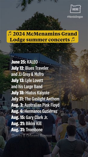 10K views · 30 reactions | McMenamins Grand Lodge in Forest Grove has announced the shows for its Concerts in the Grove series. Click the link for ticket info: https://www.oregonlive.com/trending/2024/05/mcmenamins-grand-lodge-summer-2024-concerts-in-the-grove-line-up-revealed.html | The Oregonian | Facebook