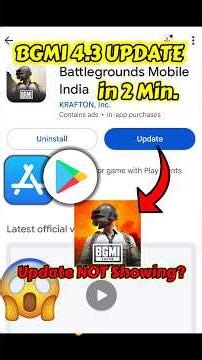 🔥How to Update BGMI 4.3 Version | BGMI 4.3 UPDATE KAISE KARE | BGMI UPDATE NOT SHOWING IN PLAY STORE