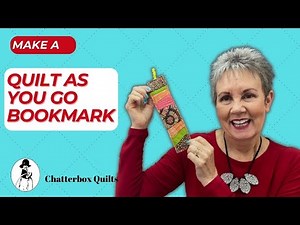 How to Make an Easy Quilt as You Go Bookmark