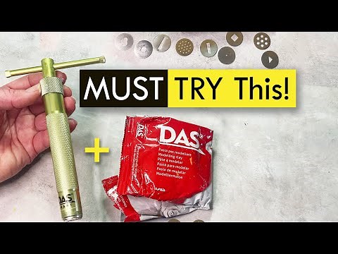 Clay Extruder with AIR DRY CLAY Tips for Easier Extruding (polymer or air-dry)