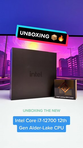 Unboxing Intel Core i7-12700 12th Gen Alder-Lake CPU
