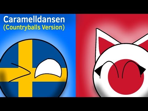 Caramelldansen With Sweden and Japan (Countryballs Version)