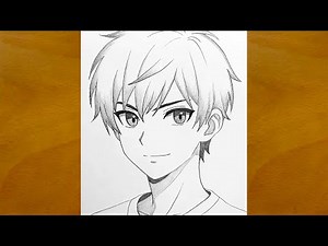 How to Draw an Anime Boy Step by Step || Easy Anime Sketch for Beginners || Anime Drawing Tutorial