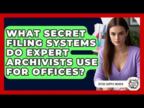 What Secret Filing Systems Do Expert Archivists Use For Offices? - Office Supply Insider