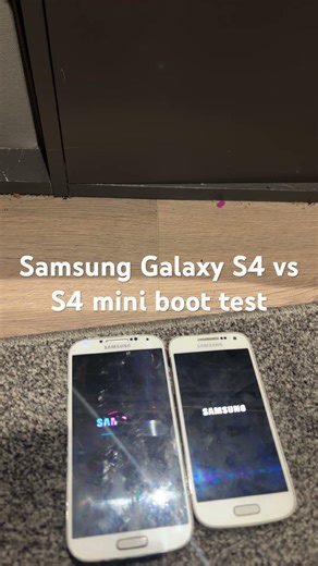 Samsung Galaxy S4 vs S4 mini boot test