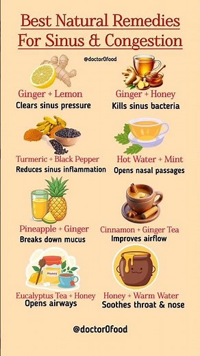 Best Natural Remedies for Sinus & Nasal Congestion | Clear Sinus Pressure Naturally#healthylifestyle