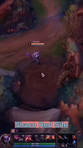 Fastest Level 2 Red Site Jungle Path for Shaco in League of Legends
