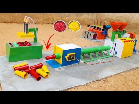 DIY Mini PVC Pipe Extrusion Machine | PVC Pipe Manufacturing Plant | Science Project