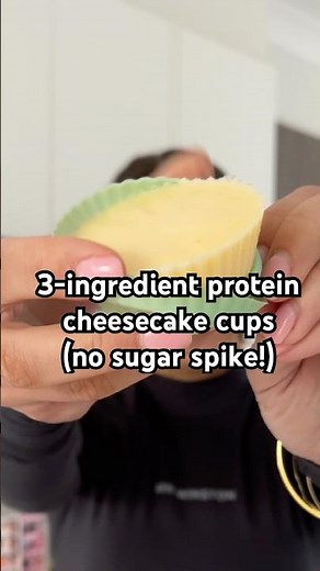 3-Ingredient Protein Cheesecake Recipe (no blood sugar spike!)