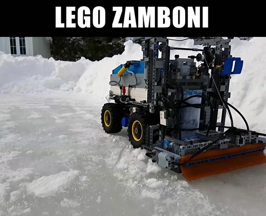 LEGO Zamboni Machine by The Brick Wall #lego #legotiktok #legotiktoker