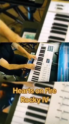 Hearts on Fire - Rocky IV 🔥 #heartsonfire #keyboardist #keyboardcover #synthesizers