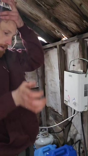 75K views · 888 reactions | Temporary shower in an old out building. It ain't pretty but it works! | Off-Grid Alaska with High Tide Homestead | Facebook