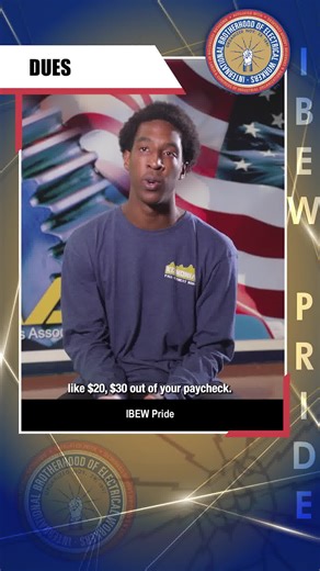 Higher wages amazing benefits = a great deal. 🔥 This IBEW member breaks down why union dues are more than worth it. #IBEW #UnionStrong #HigherWages #TradeLife | IBEW Pride