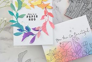 Quick Rainbow Cards - Paperblog
