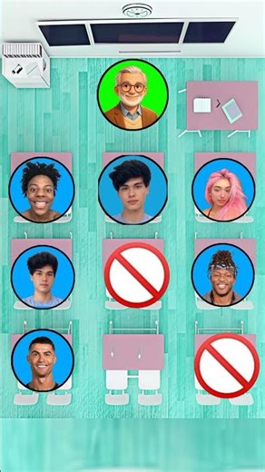 Class Room No Talking Challenge Alan vs Alex vs Mr Beast vs Speed #shorts