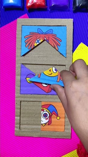 The amazing digital circus cardboard puzzle game #game #art #artactivity #shorts
