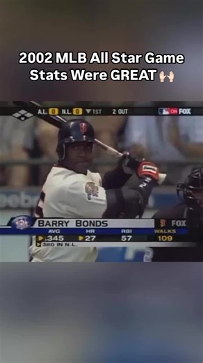 2002 MLB ALL STAR GAME STATS WERE INSANE 🤯 Back when players actually hit for high averages, and starting pitchers threw 8-9 innings because they knew how to pitch instead of throwing their arm out 💯 Follow Me For More Baseball Content ⚾️ #allstar #allstargame #mlbhighlights #baseballhighlights #baseballhalloffame #mlb #hitting