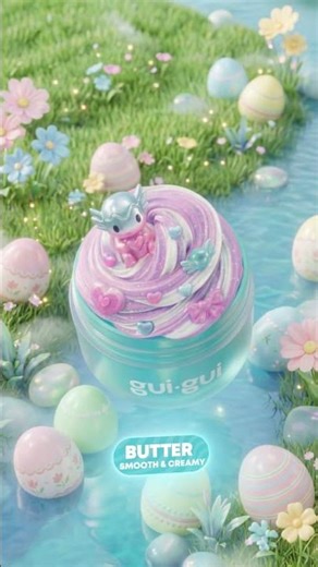 Gui Gui Minis - New Gui Slime Release - Clear, Gloss, Cloud & Butter!