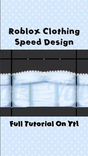 Roblox clothing speed design! Full tutorial on my youtube! #robloxclothingdesign #robloxspeeddesign