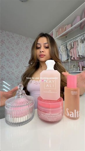 HOW TO USE DUSTING POWDER #dustingpowder #perfume #bodycare
